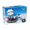  Felfújható szánkó felnőtteknek, kék pehely modell, PVC, súly 130 kg, 120cm