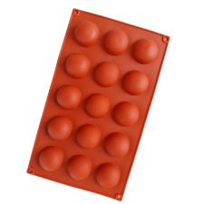  Félgömb alakú, szilikon forma, 15 adagos sütés és főzés
