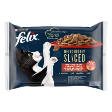  Felix Deliciously Sliced házias válogatás aszpikban 4 x 80 g macskaeledel