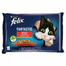 Felix Fantastic alutasakos marhás & csirkés (4x85gr) macskaeledel