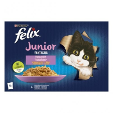  FELIX FANTASTIC Junior Csirkével/Lazaccal aszpikban 4x85g macskaeledel
