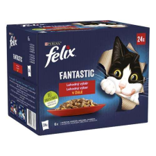 FELIX Fantastic Multipack alutasak 24x85g csirkével, marhahússal, nyúl és bárány zselében macskaeledel
