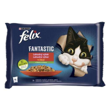 FELIX Fantastic Multipack alutasak 4x85g csirkével és paradicsommal, marhahússal és sárgarépával... macskaeledel