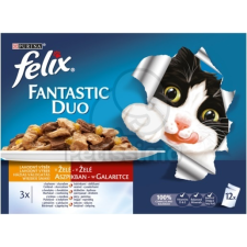 Félix Felix Fantastic Dou Házias Válogatás csirkével, marhával, pulykával, báránnyal 12 x 85 g macskaeledel