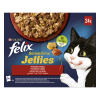  Felix Sensations Jellies Házias válogatás aszpikban nedves macskaeledel 4 x (24 x 85 g)