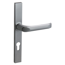  Felix szögletes Biztonsági Bejárati ajtókilincs Szatén króm 72mm PZ zár és alkatrészei