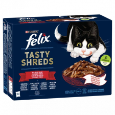Felix Tasty shreds házias válogatás 12x80g macskaeledel