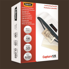 Fellowes 65x95mm 125 mikron 100 db/csomag fényes meleglamináló fólia lamináló fólia