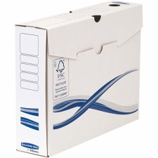 FELLOWES Archiválódoboz, A4, 80 mm, FELLOWES "Bankers Box Basic", kék-fehér - IFW4460103 (4460103) irattartó