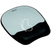 FELLOWES Egéralátét csuklótámasszal, habtöltésű, FELLOWES "Memory Foam", szürke