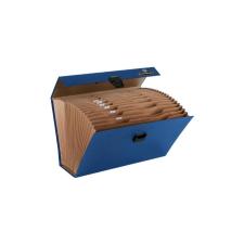 FELLOWES Irattartó -. harmonikatáska, karton, 250 x 362 x 124 mm.,19 rekeszes, Fellowes® Bankers Box Handifile, kék füzetbox