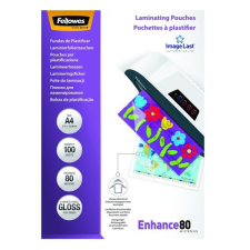 FELLOWES Lamináló fólia FELLOWES A/4 80 mikron fényes 100/csom lamináló fólia