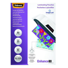FELLOWES Lamináló fólia FELLOWES A/4 80 mikron fényes 25/csom lamináló fólia