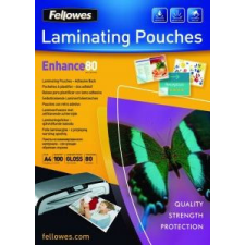 FELLOWES laminálógéphez fényes, előrelyukasztott meleglamináló fólia 80 mikron, A4 (IFW54525) lamináló fólia