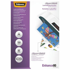 FELLOWES laminálógéphez fényes meleglamináló fólia 80 mikron, A4 (IFW54400 / 5440001) lamináló fólia