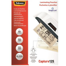 FELLOWES Meleglamináló fólia, 125 mikron, A4, fényes, 100 db, FELLOWES lamináló fólia