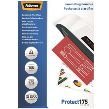 FELLOWES Meleglamináló fólia, 175 mikron, A4, fényes, 100 db, FELLOWES lamináló fólia
