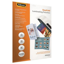 FELLOWES Meleglamináló fólia 80 mikron A3 fényes előrehajtott 25db Admire Easyfold lamináló fólia