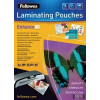 FELLOWES Meleglamináló fólia, 80 mikron, A4, fényes, öntapadó, 100 db, FELLOWES