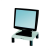 FELLOWES Monitorállvány, Fellowes® Standard, platinaszürke.