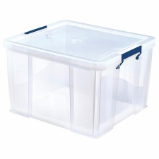 FELLOWES Műanyag tároló doboz, átlátszó, 48 liter, FELLOWES, "ProStore™" bútor