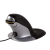 FELLOWES Penguin vezetékes vertikális egér; közepes
