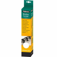 FELLOWES Spirál, műanyag, 10 mm, 41-55 lap, FELLOWES, 25 db, fehér spirálozó gép