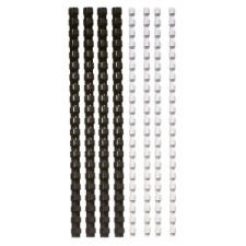 FELLOWES Spirál, műanyag, 6 mm, 10-20 lap, , 25 db, fekete spirálozó gép