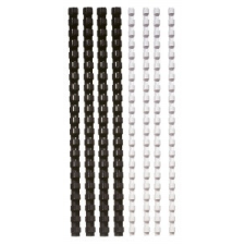  FELLOWES Spirál, műanyag, 6 mm, 10-20 lap, FELLOWES, 25 db, fekete spirálozó gép