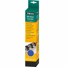 FELLOWES Spirál, műanyag, 8 mm, 21-40 lap, FELLOWES, 25 db, kék spirálozó gép