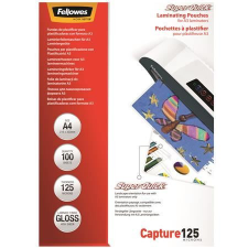 FELLOWES SuperQuick Meleglamináló fólia, A4, 125 mikron fényes, 100 db (5440101) lamináló fólia
