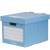 FELLOWES Tároló doboz, karton, 33,3x28,5x39 cm FELLOWES,  Style , kék-fehér
