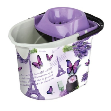  Felmosósvödör csavaróval dekor 13l Szín: Lila takarító és háztartási eszköz