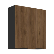  Felső szekrény, okapi dió/fekete, MENZO 80 G-90 2F bútor