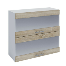  felsőszekrény, tölgy sonoma/fehér, FABIANA W80K2S bútor