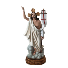 Feltámadt krisztus figura gipszből és poliészter gyantából 30,5 cm karácsonyi dekoráció