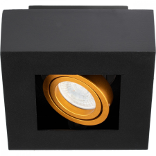  Felületre szerelhető HALOGEN lámpatest Mozgatható GU10 Négyzet Fekete 85mm NEMO világítás