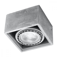 Felületre szerelhető lámpatest QUATRO 1 GU10 ES111 Spot Square Grey SOLLUX világítás