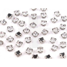  Felvarrható satonok / strassz fémfoglalatban - 20 db/csomag dekorációs kellék