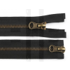  Fém cipzár 2 kocsis - 70 cm