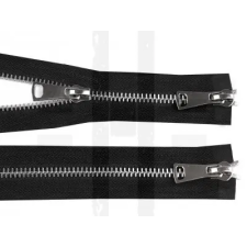  Fém cipzár 5 mm kétoldalú - 80 cm dekorációs kellék