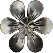  Fém díszítőelem virág 2,8cm dekorációs kellék