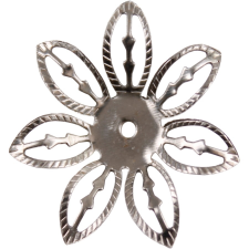  Fém díszítőelem virág 2,9 cm dekorációs kellék