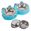 Fém dupla tál kutyáknak, macskáknak