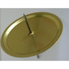  Fém gyertyaalátét nagy kerek 5 cm 4 db / csomag karácsonyfadísz