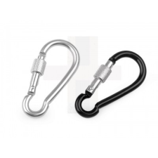  Fém karabiner biztosítékkal - 6 cm rövidáru