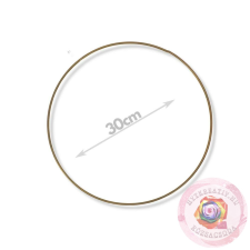  FÉM KARIKA ARANY 30CM dekorációs kellék