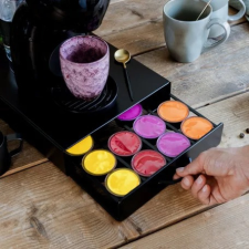 Fém kávékapszula tartó - 20 db Dolce Gusto kapszulákhoz matt fekete kávéfőző kellék