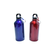  Fém Kulacs Karabinerrel Két Színben 400 ml-es kulacs, kulacstartó
