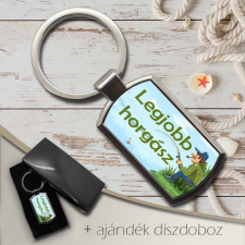 Fém kulcstartó horgásznak - Legjobb horgász kulcstartó